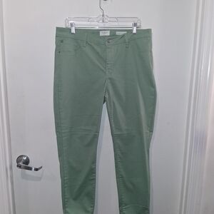 Stylish Green Straight Leg Jeans for Women
